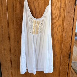 Flowy clingy soft white tank from Express S
